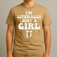 Funny Retro Groovy IM Literally Just A Girl T-Shirt