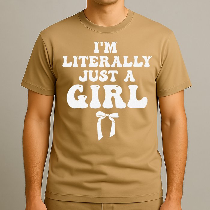 Funny Retro Groovy IM Literally Just A Girl T-Shirt