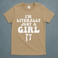 Funny Retro Groovy IM Literally Just A Girl T-Shirt
