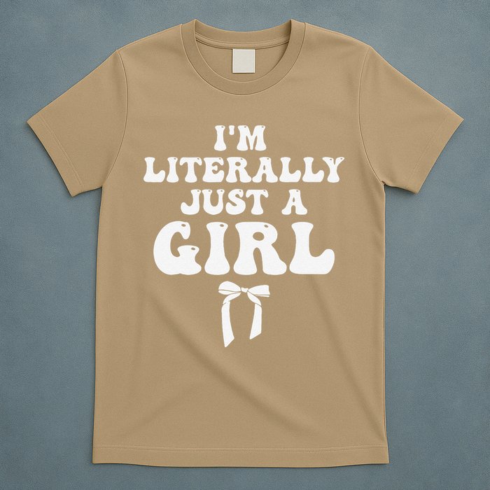 Funny Retro Groovy IM Literally Just A Girl T-Shirt