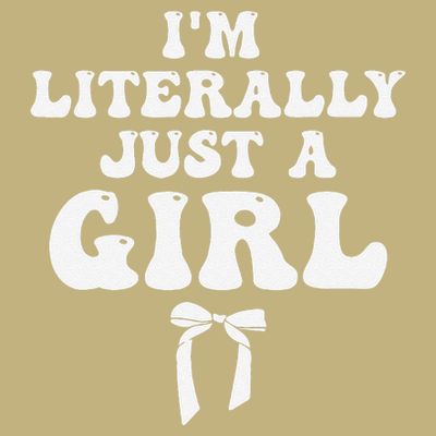 Funny Retro Groovy IM Literally Just A Girl T-Shirt