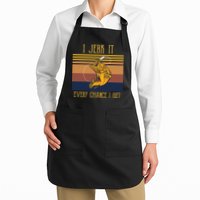 Funny Rude Humor Fishing I Jerk It Every Chance I Get Apron