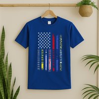 First Responders Hero Flag Nurse Ems Police Fire Military Cool Gift T-Shirt