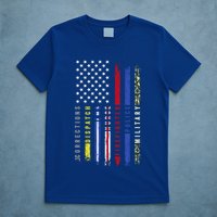 First Responders Hero Flag Nurse Ems Police Fire Military Cool Gift T-Shirt