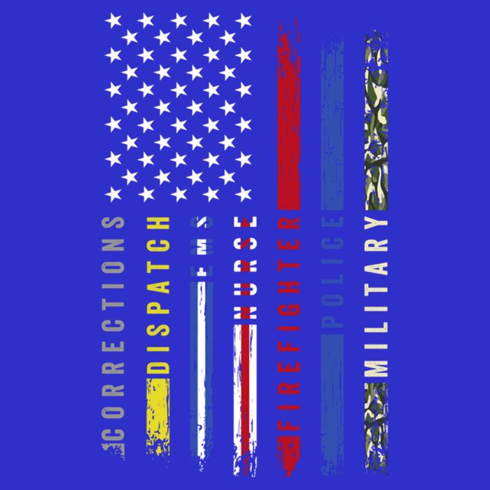 First Responders Hero Flag Nurse Ems Police Fire Military Cool Gift T-Shirt