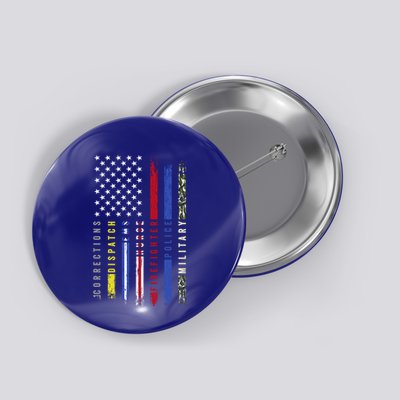 First Responders Hero Flag Nurse Ems Police Fire Military Cool Gift Button