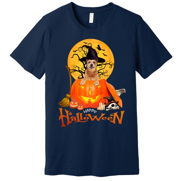 Funny Red Heeler Spooky Halloween Premium T-Shirt