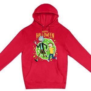 Funny Rick Halloween Premium Pullover Hoodie