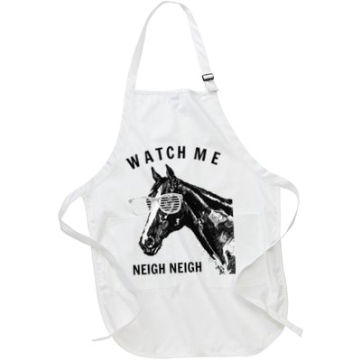 Funny Race Horse Watch Me Neigh Neigh Apron