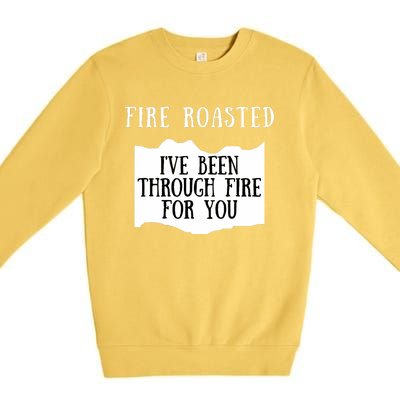 Fire Roasted Hot Sauce Packet Group Costume Premium Crewneck Sweatshirt