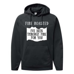 Fire Roasted Hot Sauce Packet Group Costume Performance Fleece Hoodie