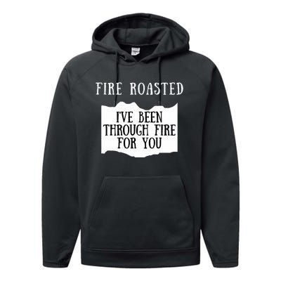 Fire Roasted Hot Sauce Packet Group Costume Performance Fleece Hoodie