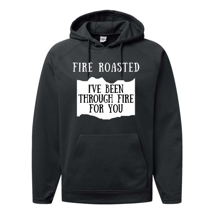 Fire Roasted Hot Sauce Packet Group Costume Performance Fleece Hoodie