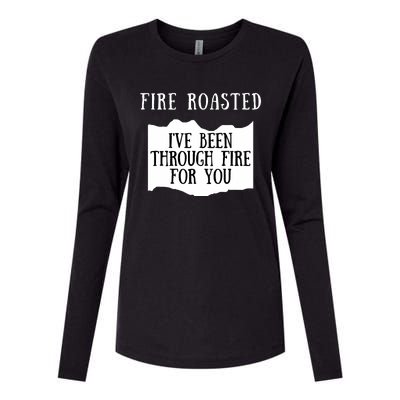 Fire Roasted Hot Sauce Packet Group Costume Womens Cotton Relaxed Long Sleeve T-Shirt