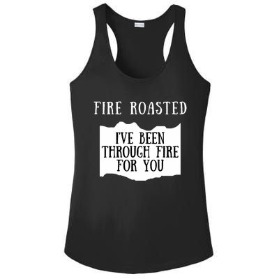 Fire Roasted Hot Sauce Packet Group Costume Ladies PosiCharge Competitor Racerback Tank