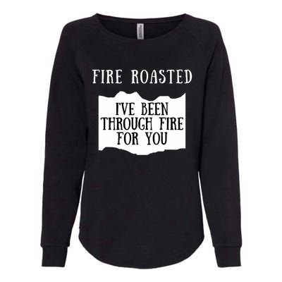 Fire Roasted Hot Sauce Packet Group Costume Womens California Wash Sweatshirt