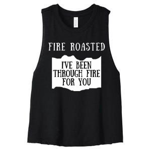 Fire Roasted Hot Sauce Packet Group Costume Women's Racerback Cropped Tank