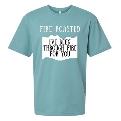 Fire Roasted Hot Sauce Packet Group Costume Sueded Cloud Jersey T-Shirt