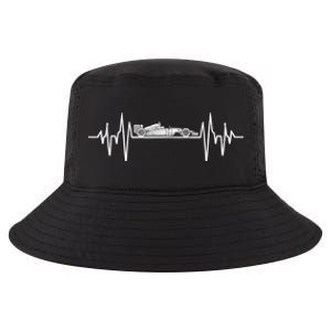 Formula Racing Heartbeat Race Car Fans Lovers Cool Comfort Performance Bucket Hat