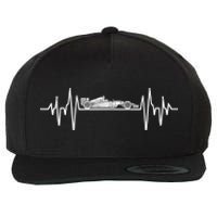 Formula Racing Heartbeat Race Car Fans Lovers Wool Snapback Cap