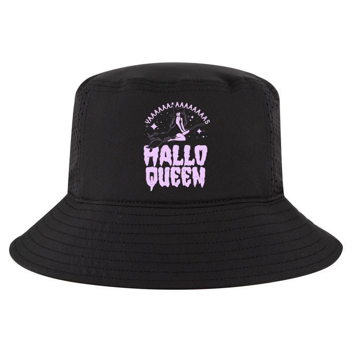 Funny Retro Halloween Yaaas Hallo Queen Witch Cool Comfort Performance Bucket Hat