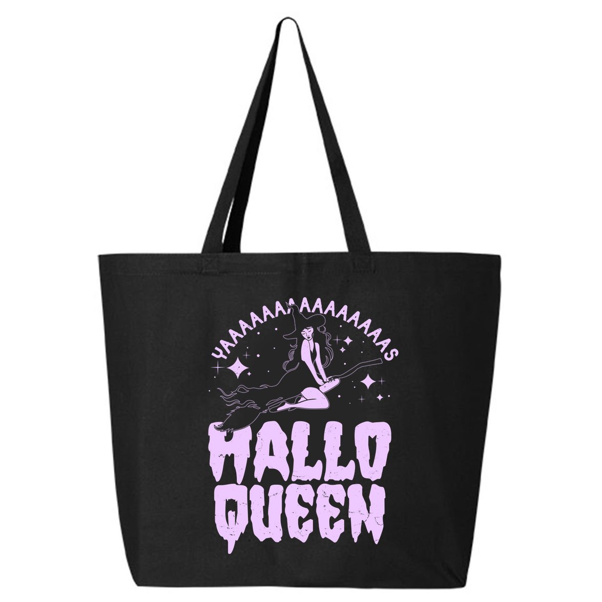 Funny Retro Halloween Yaaas Hallo Queen Witch 25L Jumbo Tote