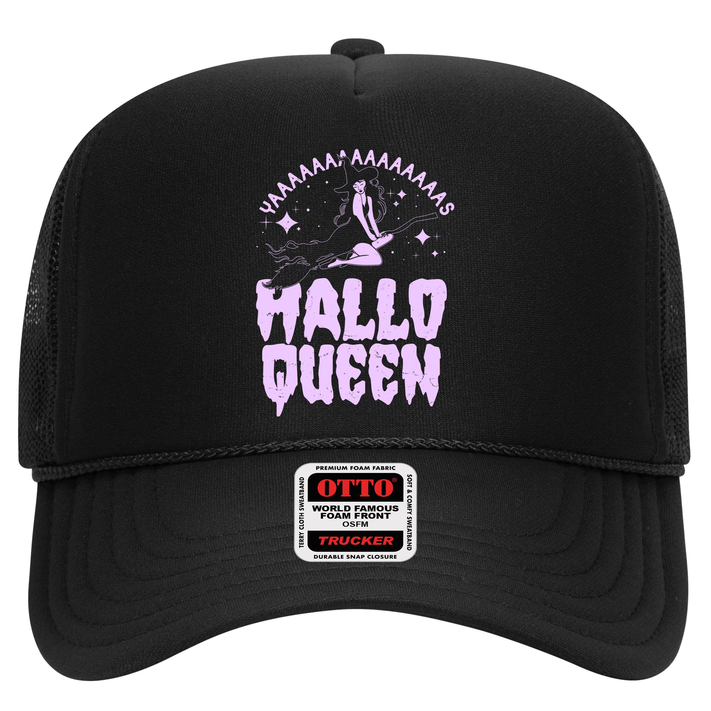 Funny Retro Halloween Yaaas Hallo Queen Witch Hat