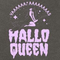 Funny Retro Halloween Yaaas Hallo Queen Witch Cotton Canvas Backpack