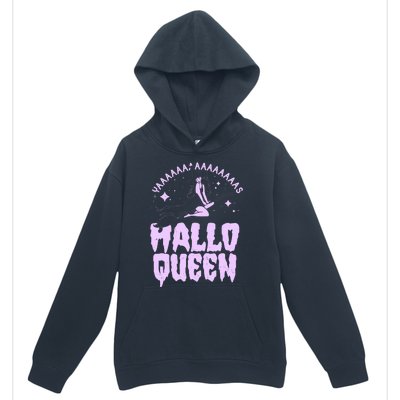 Funny Retro Halloween Yaaas Hallo Queen Witch Urban Pullover Hoodie