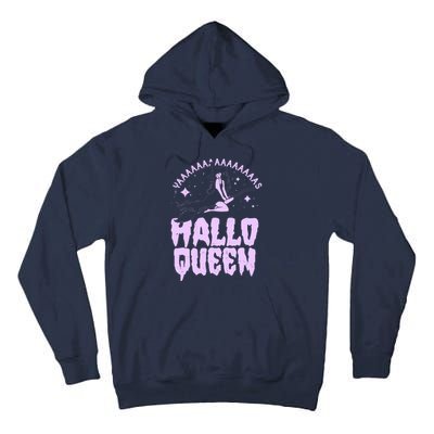 Funny Retro Halloween Yaaas Hallo Queen Witch Tall Hoodie