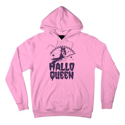 Funny Retro Halloween Yaaas Hallo Queen Witch Hoodie