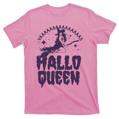 Funny Retro Halloween Yaaas Hallo Queen Witch T-Shirt