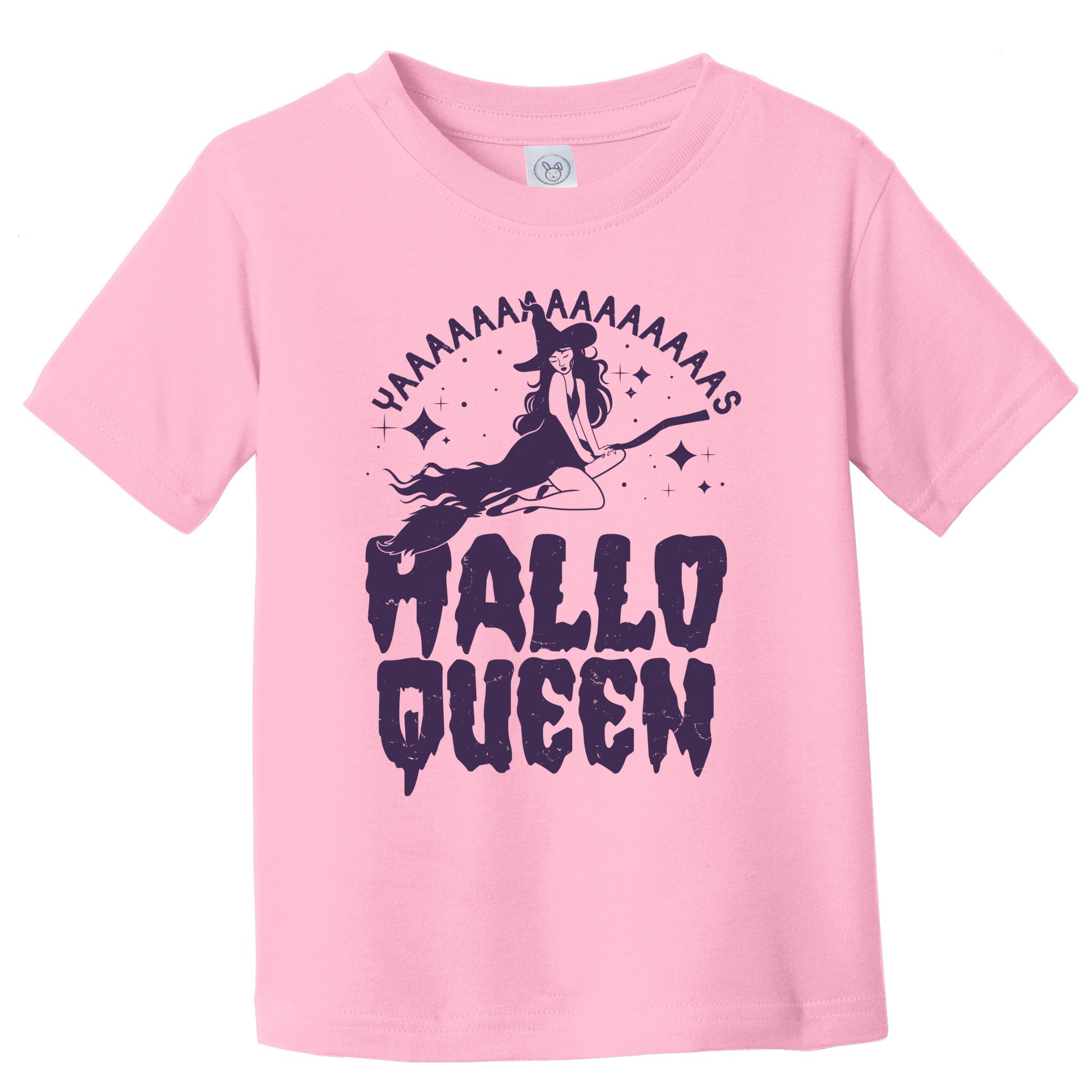 Funny Retro Halloween Yaaas Hallo Queen Witch Toddler T-Shirt