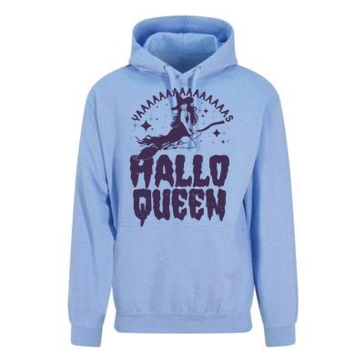 Funny Retro Halloween Yaaas Hallo Queen Witch Unisex Surf Hoodie