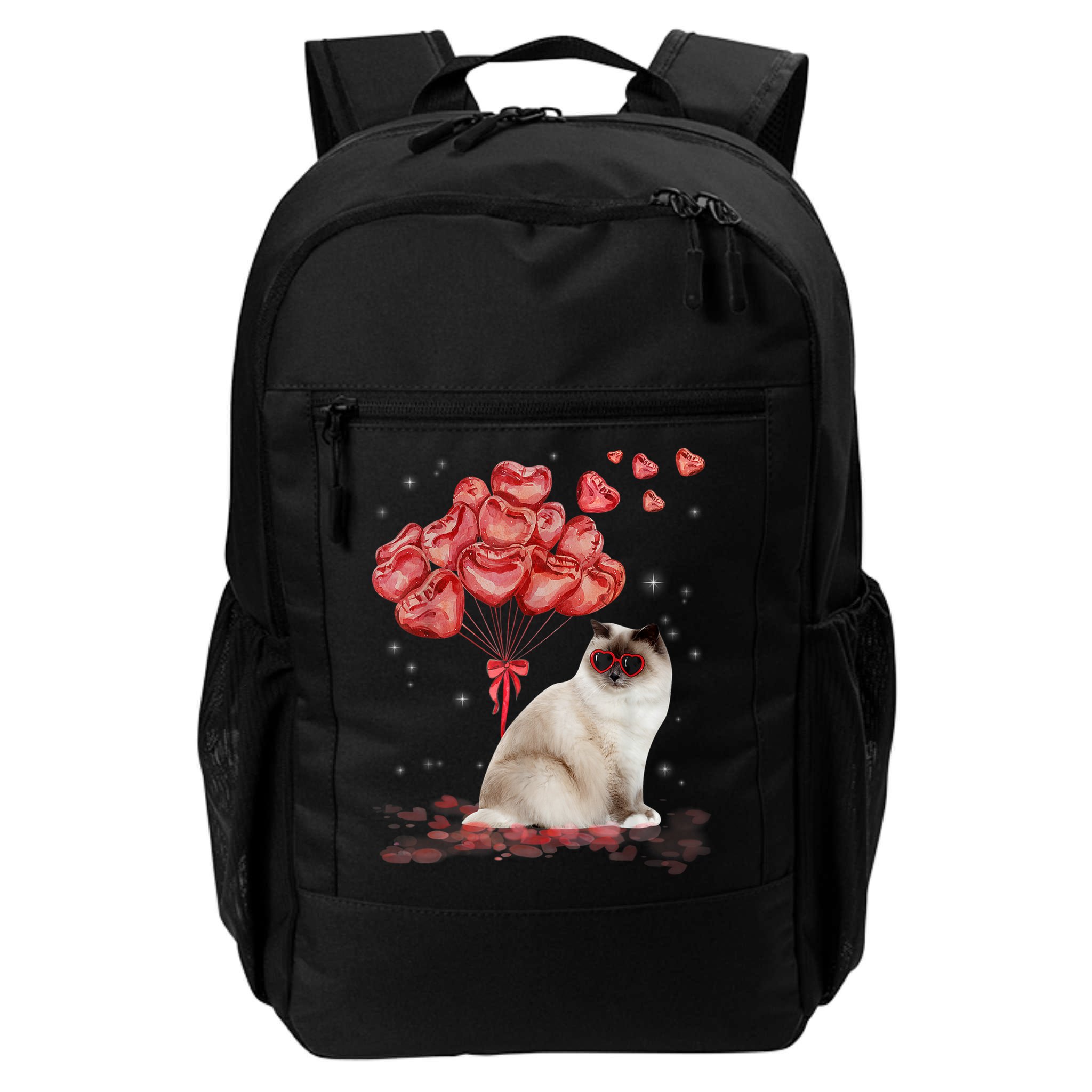 Funny Ragdoll Heart Valentines Day Cat Dad Mom Gift Backpack