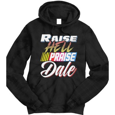 Funny Raise Hell Praise Dale Retro Vintage Gift Tie Dye Hoodie