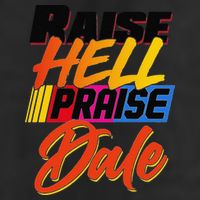 Funny Raise Hell Praise Dale Gift 7 Panel Mesh Trucker Snapback Hat