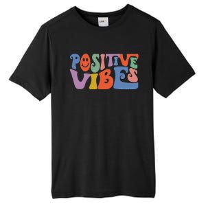 Fun Retro Hippie Inspirational Happy Positive Vibes Tall Fusion ChromaSoft Performance T-Shirt