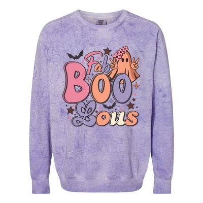 Fabulous Retro Halloween Theme Colorblast Crewneck Sweatshirt