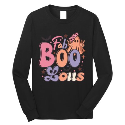 Fabulous Retro Halloween Theme Long Sleeve Shirt