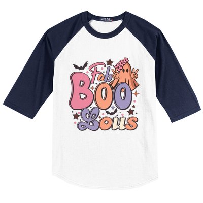 Fabulous Retro Halloween Theme Baseball Sleeve Shirt