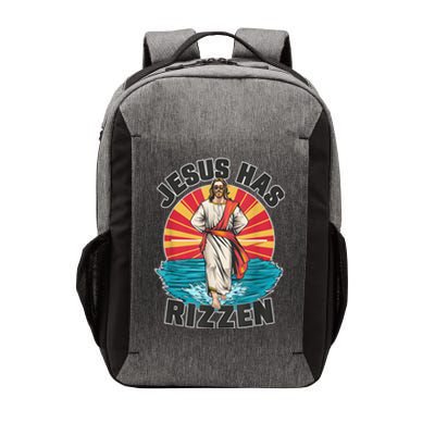 Funny Rizz He Is Rizzin Jesus High Five Easter Bunny Vector Backpack