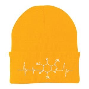 Funny Retro Heartbeat Caffeine Symbol Coffee Addict Lover Knit Cap Winter Beanie