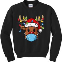 Festive Reindeer Holiday Humor Gift Kids Sweatshirt