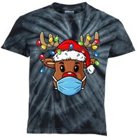 Festive Reindeer Holiday Humor Gift Kids Tie-Dye T-Shirt