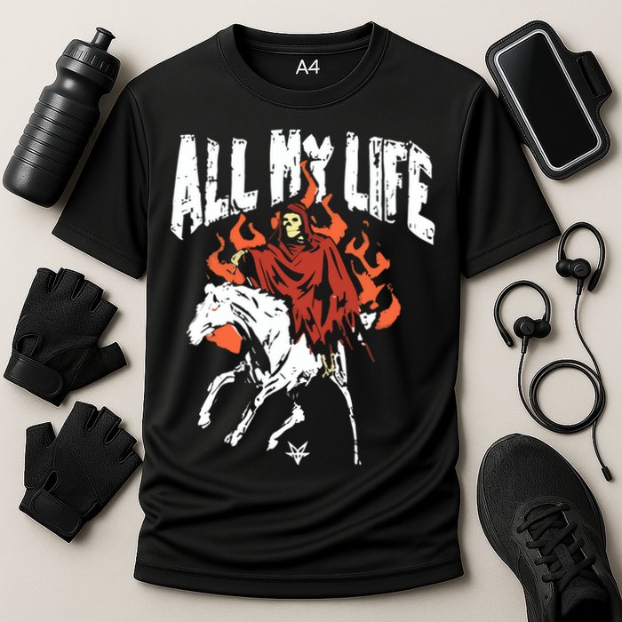 Fallinginreverse Reaper Horse Cooling Performance Crew T-Shirt