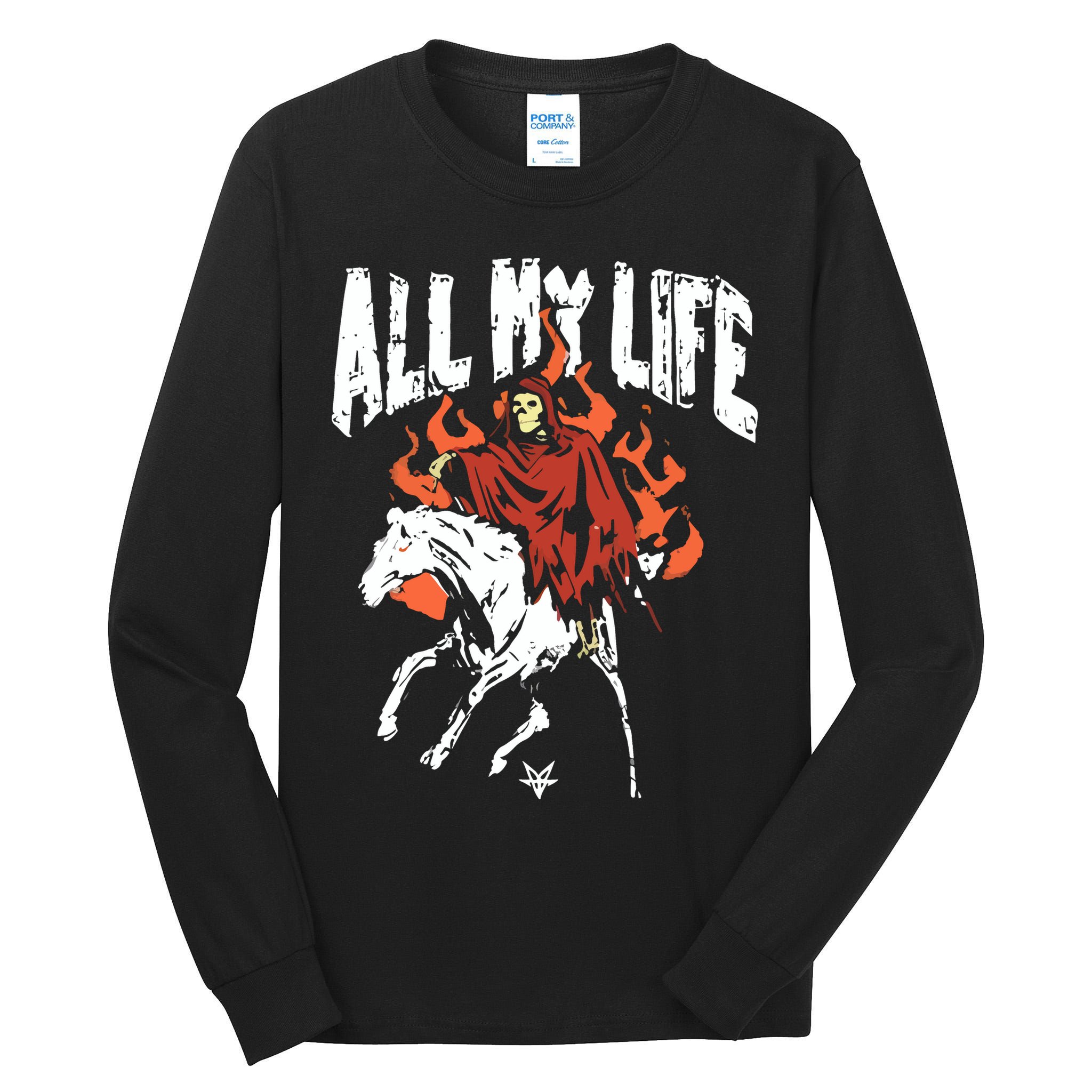 Fallinginreverse Reaper Horse Tall Long Sleeve T-Shirt