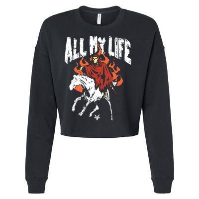 Fallinginreverse Reaper Horse Cropped Pullover Crew