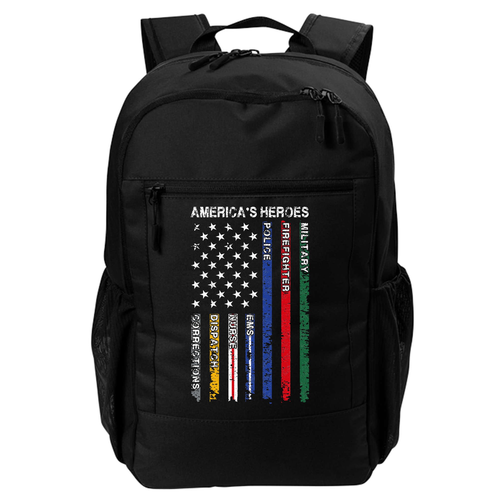 First Responders Hero Flag Nurse EMS Police Fire Backpack