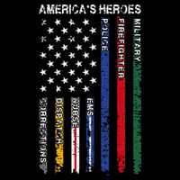 First Responders Hero Flag Nurse EMS Police Fire Drawstring Bag